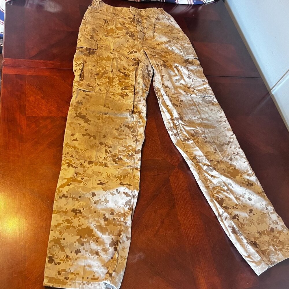 USMC Desert Marpat Pants Trousers Small‎ Long US Military Marines Camo Tactical